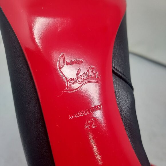 Christian Louboutin Black Turela Leather Ankle Boot - Picture 4 of 14